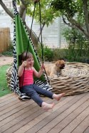 Huśtawka dziecięca - wiszący fotel hang mini zebra AMAZONAS