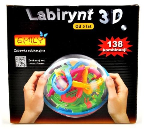 Inteligentna KULA LABIRYNT 3D - sprytna przeplatanka - Polska Wersja