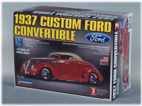 Model Plastikowy Do Sklejania Lindberg (USA) - 1937 Ford Custom Convertible