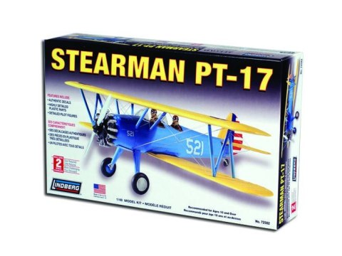 Model Plastikowy Do Sklejania Lindberg (USA) Samolot Stearman PT-17