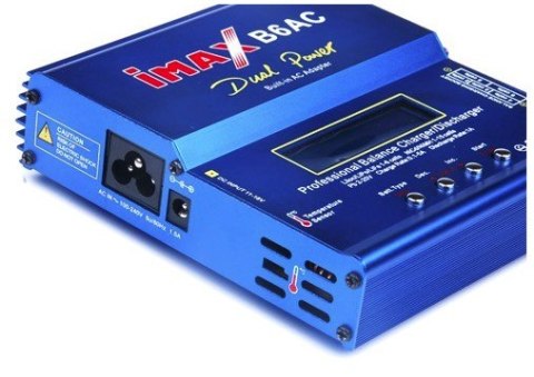 Ładowarka Imax B6AC 80W z zasilaczem + adaptery