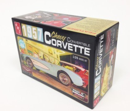 Model plastikowy - Samochód Car Culture 1957 Corvette Convertible (Aqua) - AMT