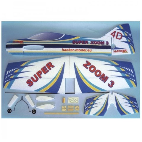 Super Zoom 3 ARF Blue - Samolot Hacker Model