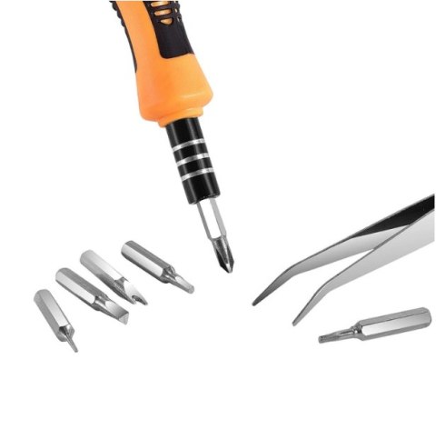 Zestaw narzędzi precyzyjnych + pęseta 32w1