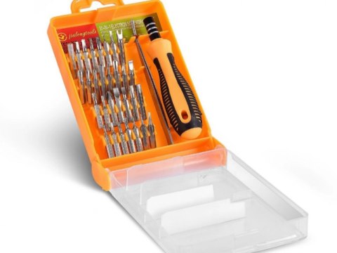 Zestaw narzędzi precyzyjnych + pęseta 32w1