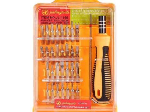 Zestaw narzędzi precyzyjnych + pęseta 32w1