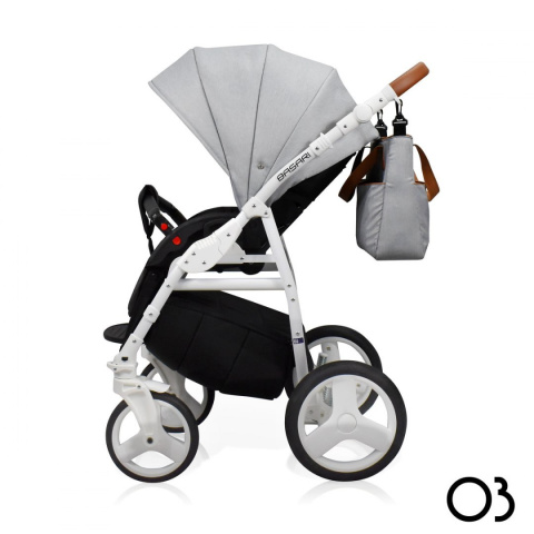 BASARI 3w1 wózek głęboko-spacerowy z fotelikiem samochodowym 0-13kg Elite Design Group - kolor 03