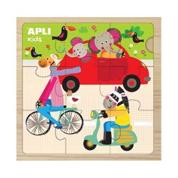 Drewniane puzzle Apli Kids - Samochód 3+