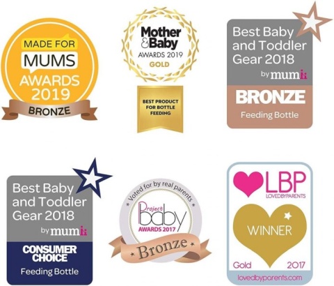 Tommee Tippee Zestaw 3 butelek 260 ml o wolnym przepływie 0m+ - MORNING SKIES