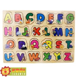 Układanka drewniana alfabet