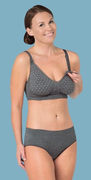 #3100 Bezszwowy biustonosz do karmienia Carriwell GelWire - Polka