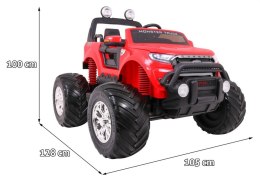 Pojazd Ford Ranger MONSTER 4x4 Czerwony