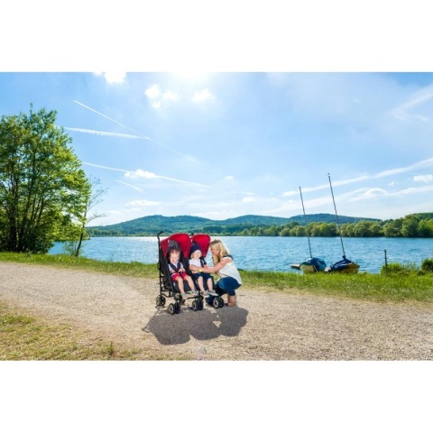 HAUCK TURBO DUO Podwójna spacerówka wózek bliźniaczy