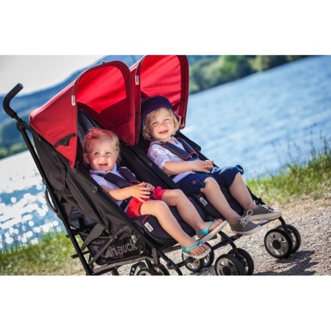 HAUCK TURBO DUO Podwójna spacerówka wózek bliźniaczy