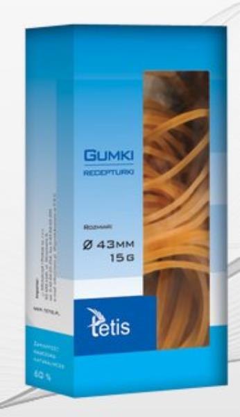 Gumki recepturki 43mm 15g p10 TETIS cena za 1 op