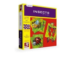 Insects 6 obrazków Puzzle owady 14 39 128 ART AND PLAY