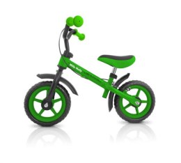 Rowerek biegowy Dragon z hamulcem zielony green MILLY MALLY