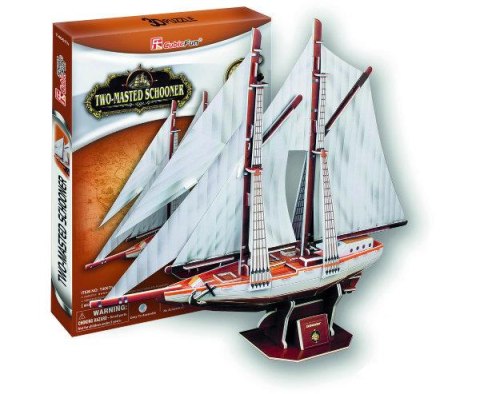 Puzzle 3D Żaglowiec dwu-masztowy Two-Masted Schooner 24007 DANTE