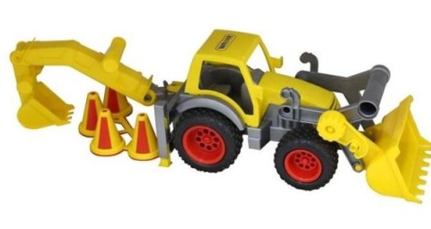 Wader-Polesie 377 "ConsTruck", traktor-ładowarka z łyżką (w siatce) mix cena za 1 szt