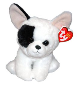 TY BEANIE BABIES biały pies MUJEEK 15cm 41203