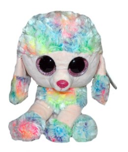 TY BEANIE BOOS RAINBOW - wielobarwny pudel 24cm 37145