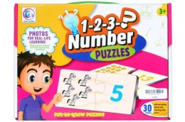 Gra puzzle liczby w pud. 394521 MC