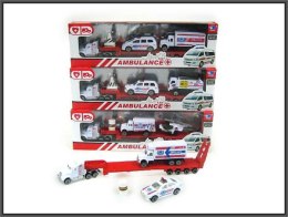 Truck+2 pojazdy pogotowie w pud. JP9101, mix cena za 1szt