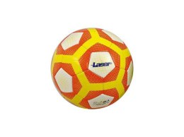 Piłka nożna Laser biało-żółto-pomarańcz. 428775 ADAR