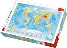 Puzzle 1000el Mapa fizyczna świata. Meridian 10463 TREFL p6