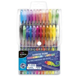 Długopisy żelowe 24 kolory KIDEA