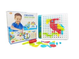 Genialny dzieciak Mozaika ze śrubokrętem - 180 elementów w pudełku