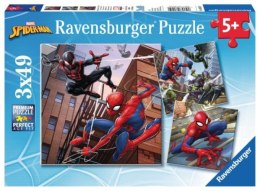 Puzzle 3x49el Spider Man w akcji 080250 RAVENSBURGER