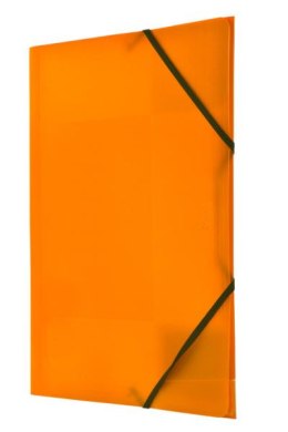 Teczka PP z gumką narożną A4 pomarańczowa