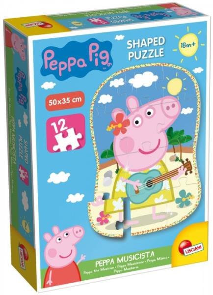 Puzzle 12el kształtowe Świnka Peppa 68319