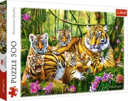Puzzle 500el Rodzina tygrysów 37350 Trefl p8
