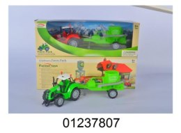 Traktor z przyczepą w pudełku FA17-48 cena za 1 szt