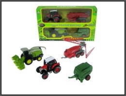 Traktor i maszyna rolnicza przyczepa 23cm w pudełku cena za 1 szt