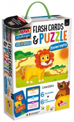 Zabawa i edukacja Puzzle Dziecięce i Flashcards - Zwierzęta 72675