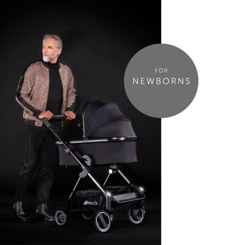 HAUCK APOLLO DUOSET WÓZEK GŁĘBOKO-SPACEROWY 2W1 - CAVIAR/CAVIAR