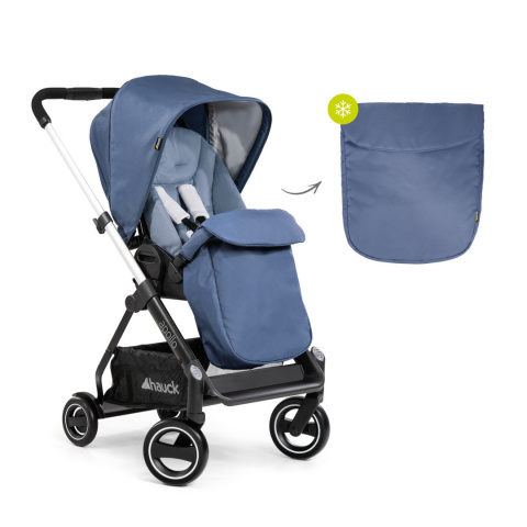 HAUCK APOLLO DUOSET WÓZEK GŁĘBOKO-SPACEROWY 2W1 - DENIM/DENIM