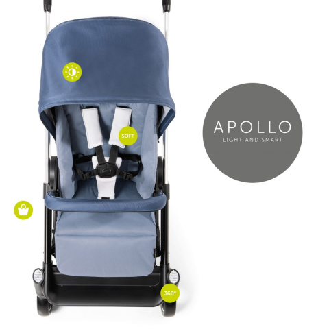 HAUCK APOLLO DUOSET WÓZEK GŁĘBOKO-SPACEROWY 2W1 - DENIM/DENIM