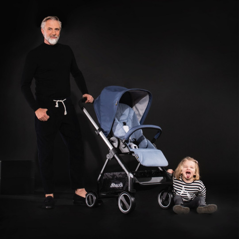 HAUCK APOLLO DUOSET WÓZEK GŁĘBOKO-SPACEROWY 2W1 - DENIM/DENIM