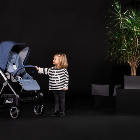 HAUCK APOLLO DUOSET WÓZEK GŁĘBOKO-SPACEROWY 2W1 - DENIM/DENIM