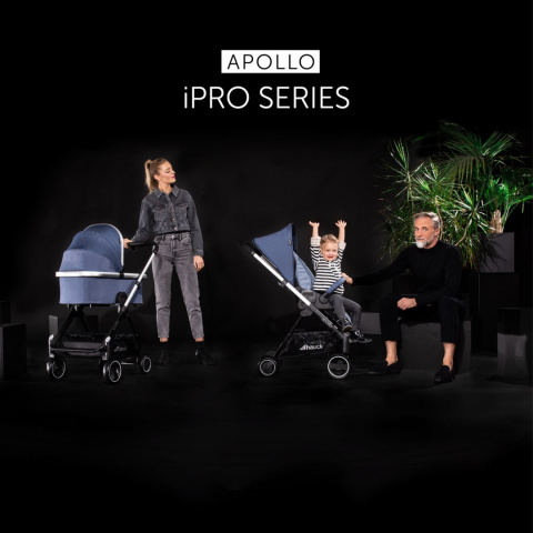 HAUCK APOLLO DUOSET WÓZEK GŁĘBOKO-SPACEROWY 2W1 - DENIM/DENIM