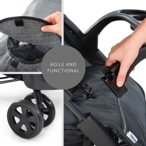 Hauck Shopper NEO II wózek składany jedną ręką - GREY CHARCOAL