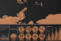 Mapa świata zdrapka 42x 30cm matowa