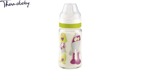 ABAKUSBABY Szklana butelka Thermobaby poj. 240ml potworki