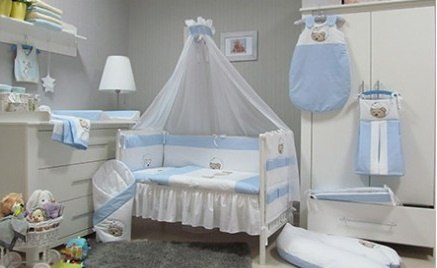 AbakusBaby Komplet pościeli haftowanej 90x120cm 3-el. Savea