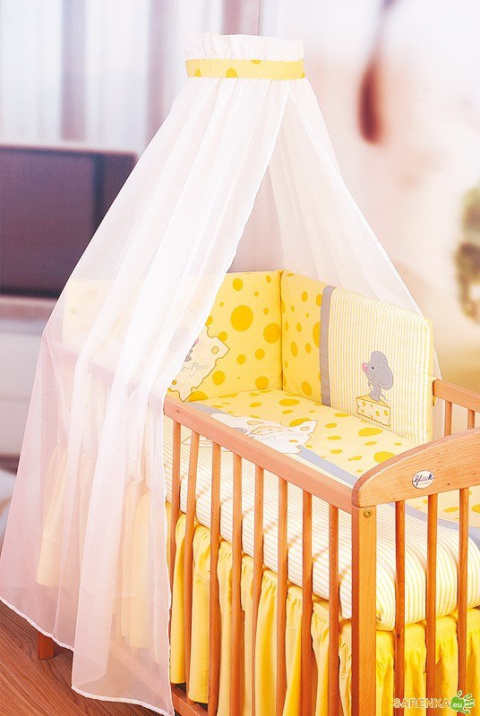 GLUCK Pościel do kołyski Myszka 6-el.