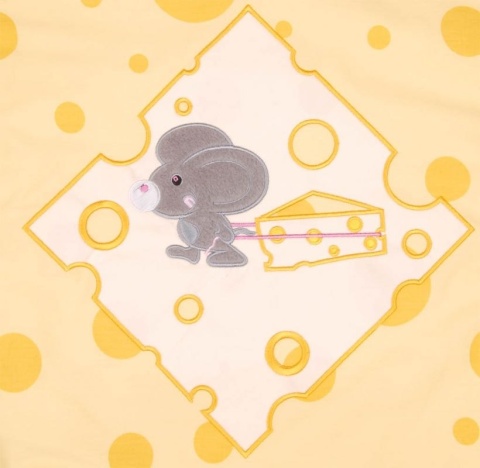 GLUCK Pościel do kołyski Myszka 6-el.